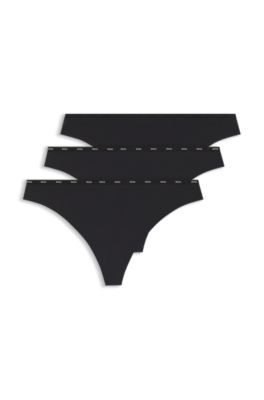 Low-rise briefs with clean finishes, Black