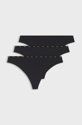 Low-rise briefs with clean finishes, Black