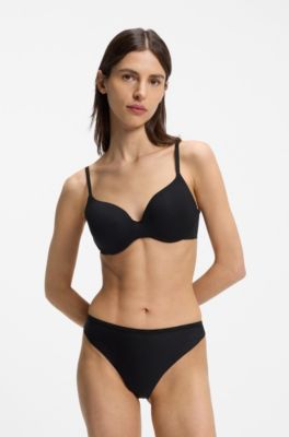 Low-rise briefs with clean finishes, Black