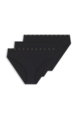Low-rise briefs with clean finishes, Black