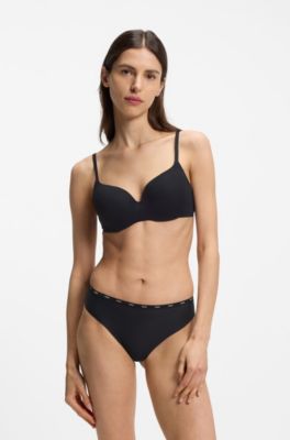 Low-rise briefs with clean finishes, Black