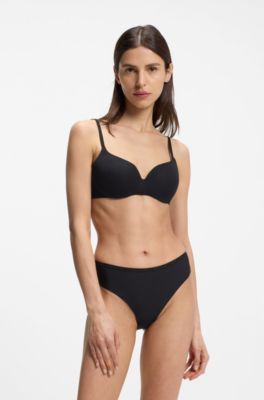 Low-rise briefs with clean finishes, Black