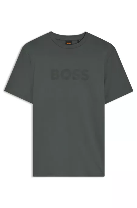 Regular-fit T-shirt in cotton with logo print