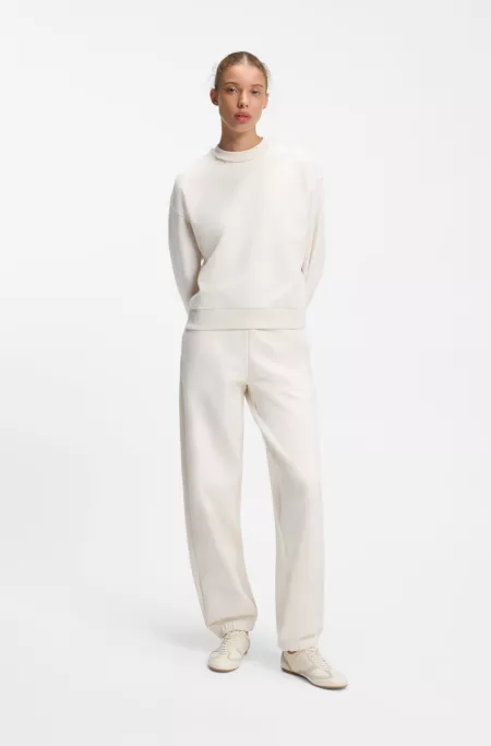 Relaxed-fit cotton sweatshirt with logo embroidery