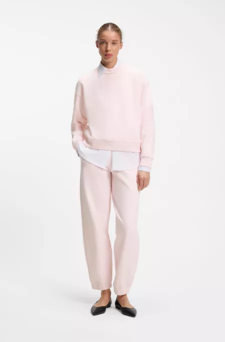 Relaxed-Fit Sweatshirt aus Baumwolle mit Logo-Stickerei