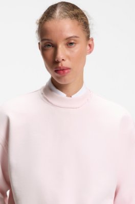 Hugo Relaxed-fit cotton sweatshirt with logo embroidery dam – bild 3