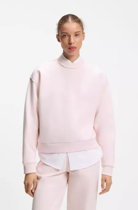 Relaxed-Fit Sweatshirt aus Baumwolle mit Logo-Stickerei