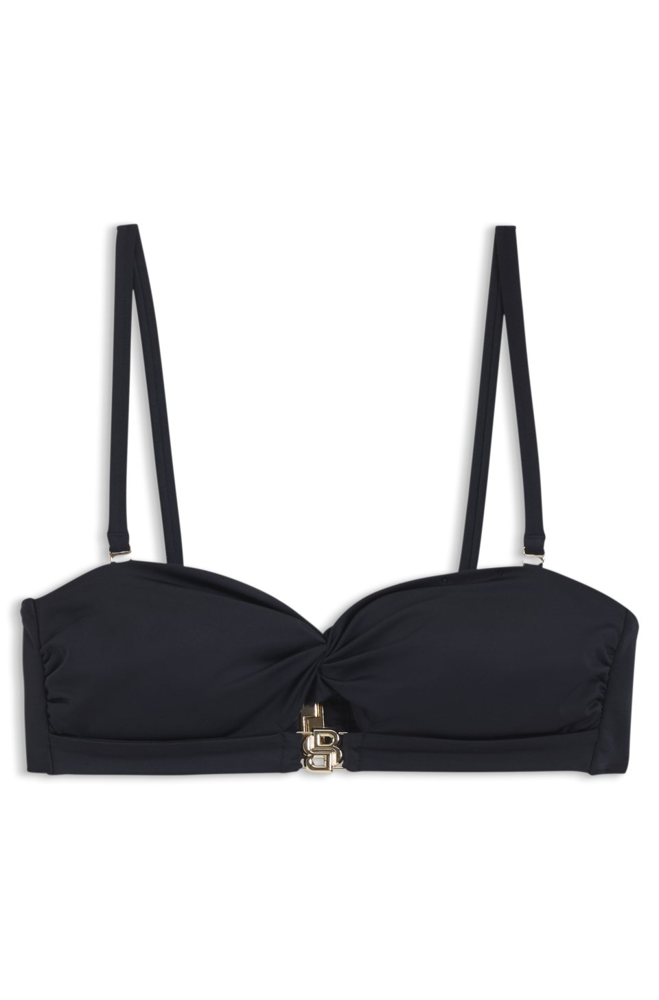 Bandeau bikini top with Double B monogram