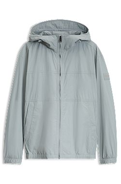 Relaxed-fit hooded jacket in water-repellent fabric