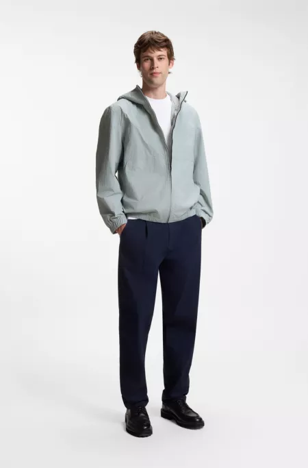 Veste à capuche Relaxed en tissu déperlant