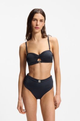 Boss High-waisted bikini bottoms with Double B monogram dam – bild 2
