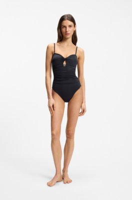 Boss One-piece swimsuit with Double B monogram baddräkter dam – bild 2