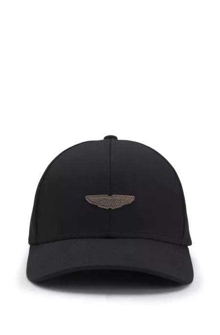 BOSS x ASTON MARTIN cap with suede wing badge