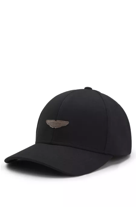 BOSS x ASTON MARTIN cap with suede wing badge