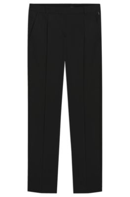 Virgin-wool trousers, Black