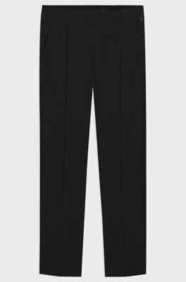 Virgin-wool trousers, Black