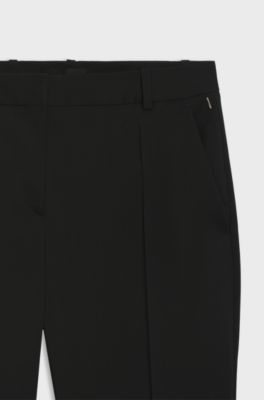 Virgin-wool trousers, Black