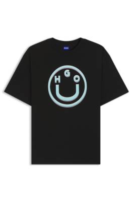 Cotton-jersey T-shirt with graphic print 1