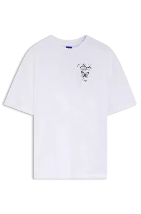 T-shirt en jersey de coton à imprimé graphique