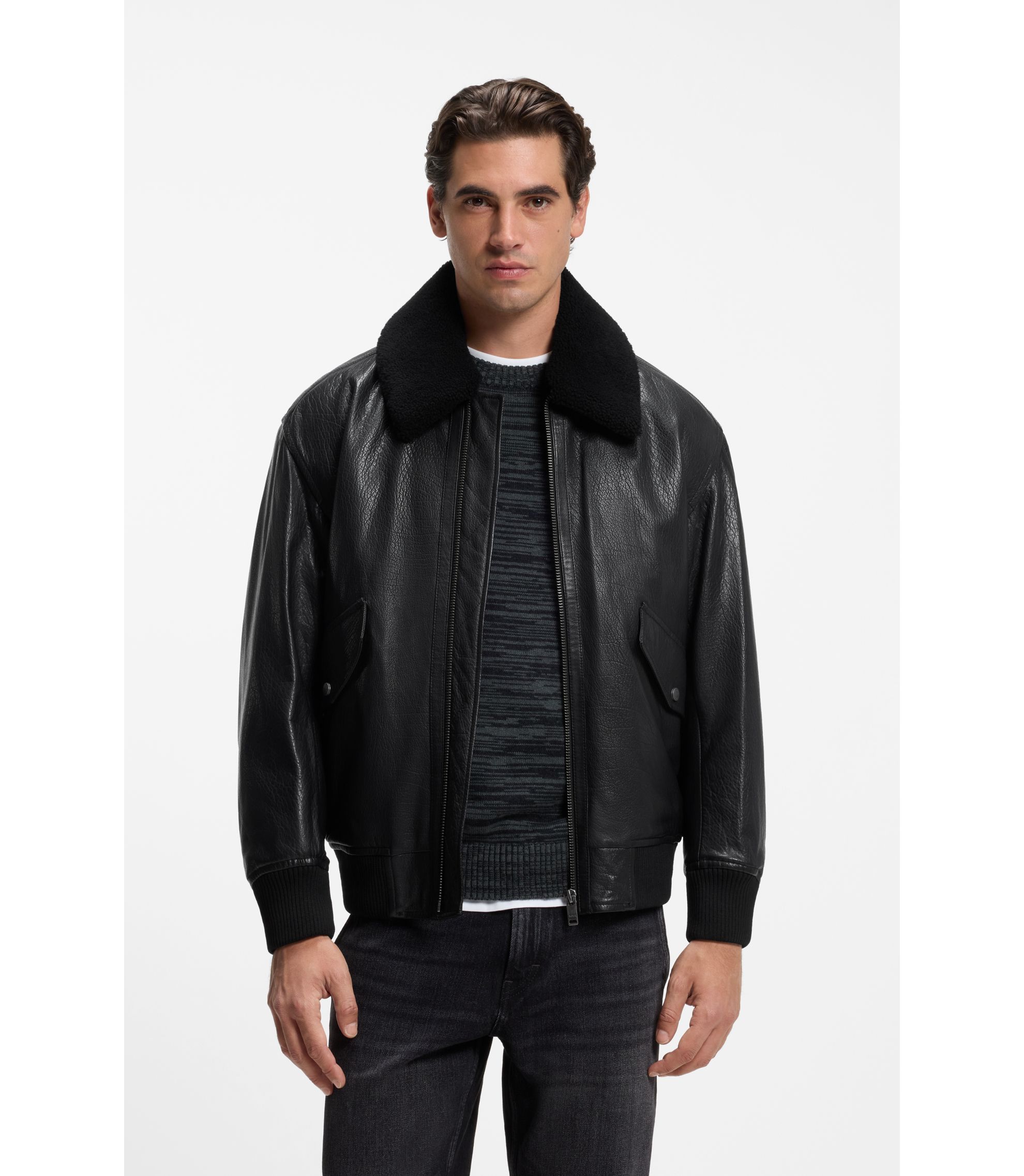 メンズレザージャケット | HUGO BOSS