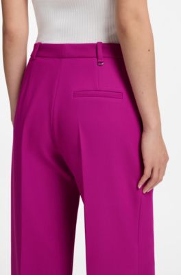 Regular-Fit Hose mit weitem Bein, Bordeaux