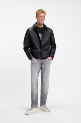 Regular-fit T-shirt in lightweight cotton jersey, Black