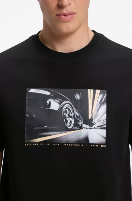 Regular-fit T-shirt in lightweight cotton jersey