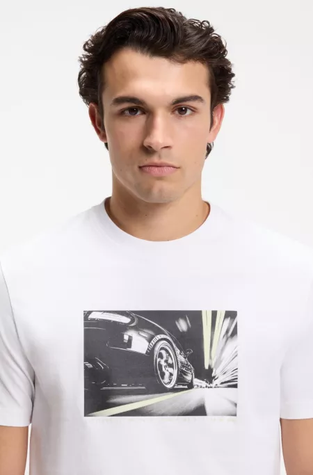 Regular-Fit T-Shirt aus leichtem Baumwoll-Jersey