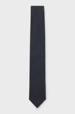 Cravatta formale con motivo jacquard, Blu scuro