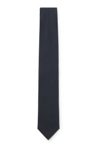 Formele stropdas met jacquarddessin, Donkerblauw
