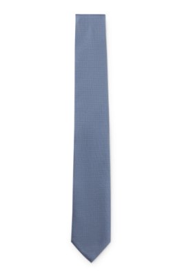 Formal tie with jacquard pattern