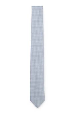 Silk-blend tie with jacquard pattern 1