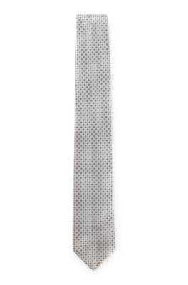 Silk-blend tie with micro pattern 1
