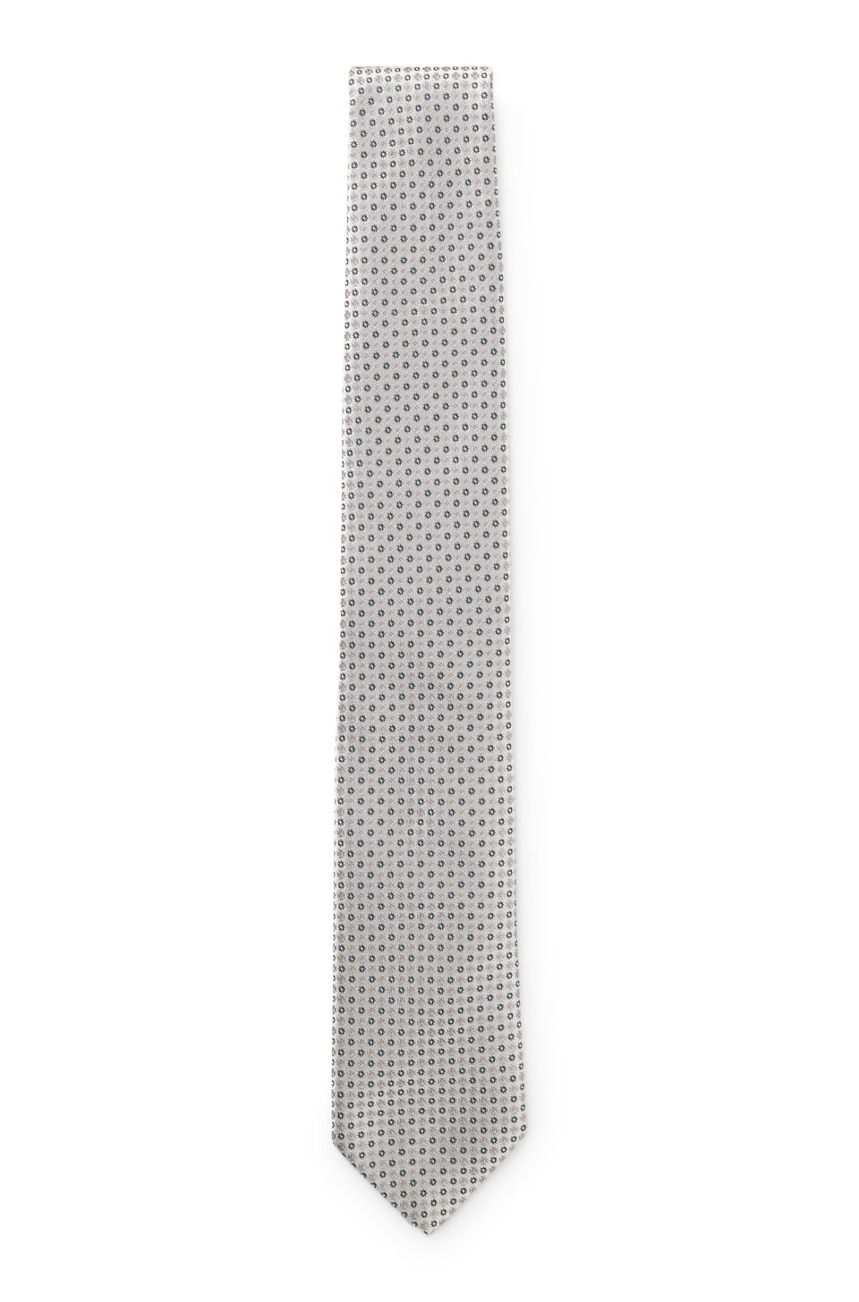 Silk-blend tie with micro pattern
