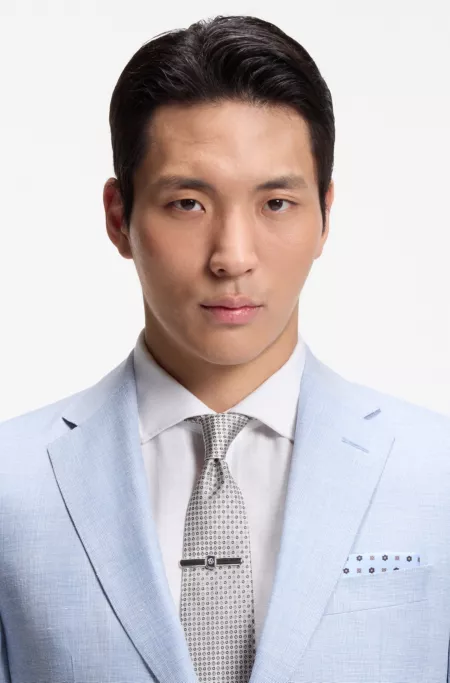 Corbata de seda con microestampado