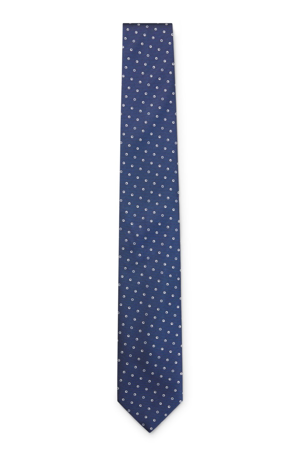 Silk-blend tie with micro pattern