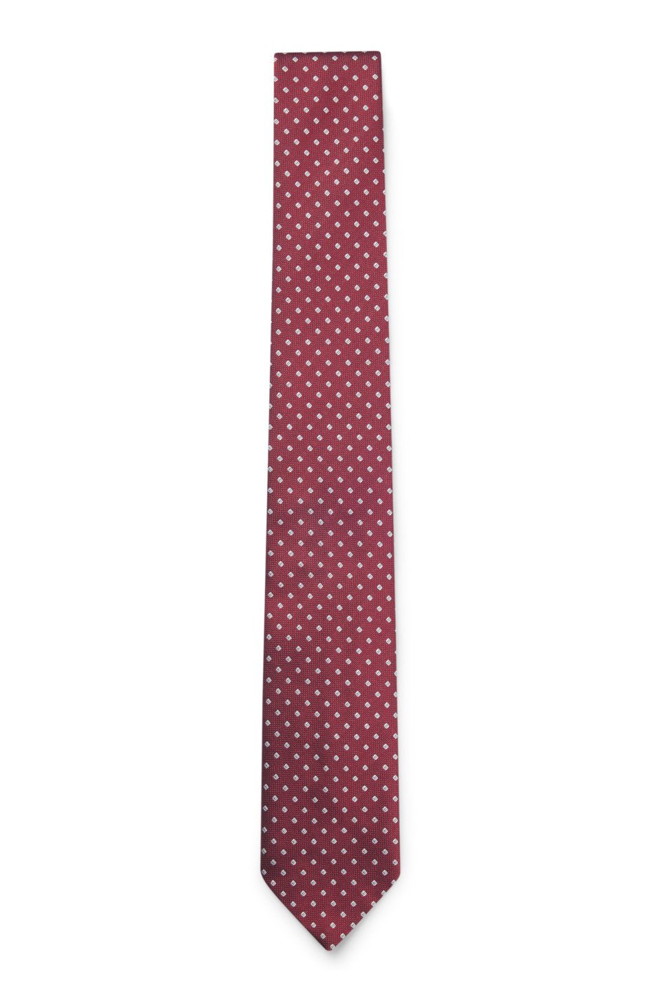 Silk-blend tie with micro pattern