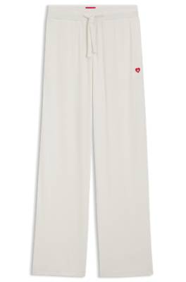 Hugo Stretch-modal tracksuit bottoms with heart logo byxor dam – bild 4