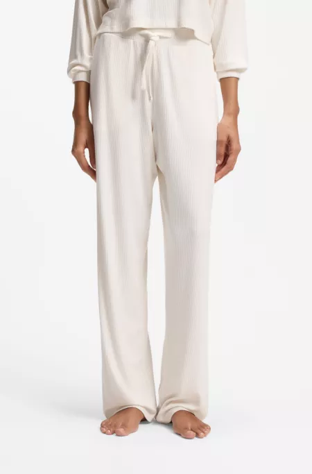 Pantalones de chándal de modal elástico con logo de corazón
