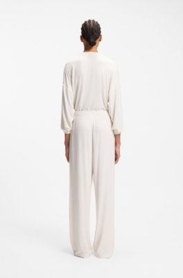 Hugo Stretch-modal tracksuit bottoms with heart logo byxor dam – bild 3