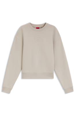 Resort-script logo sweatshirt in cotton 1