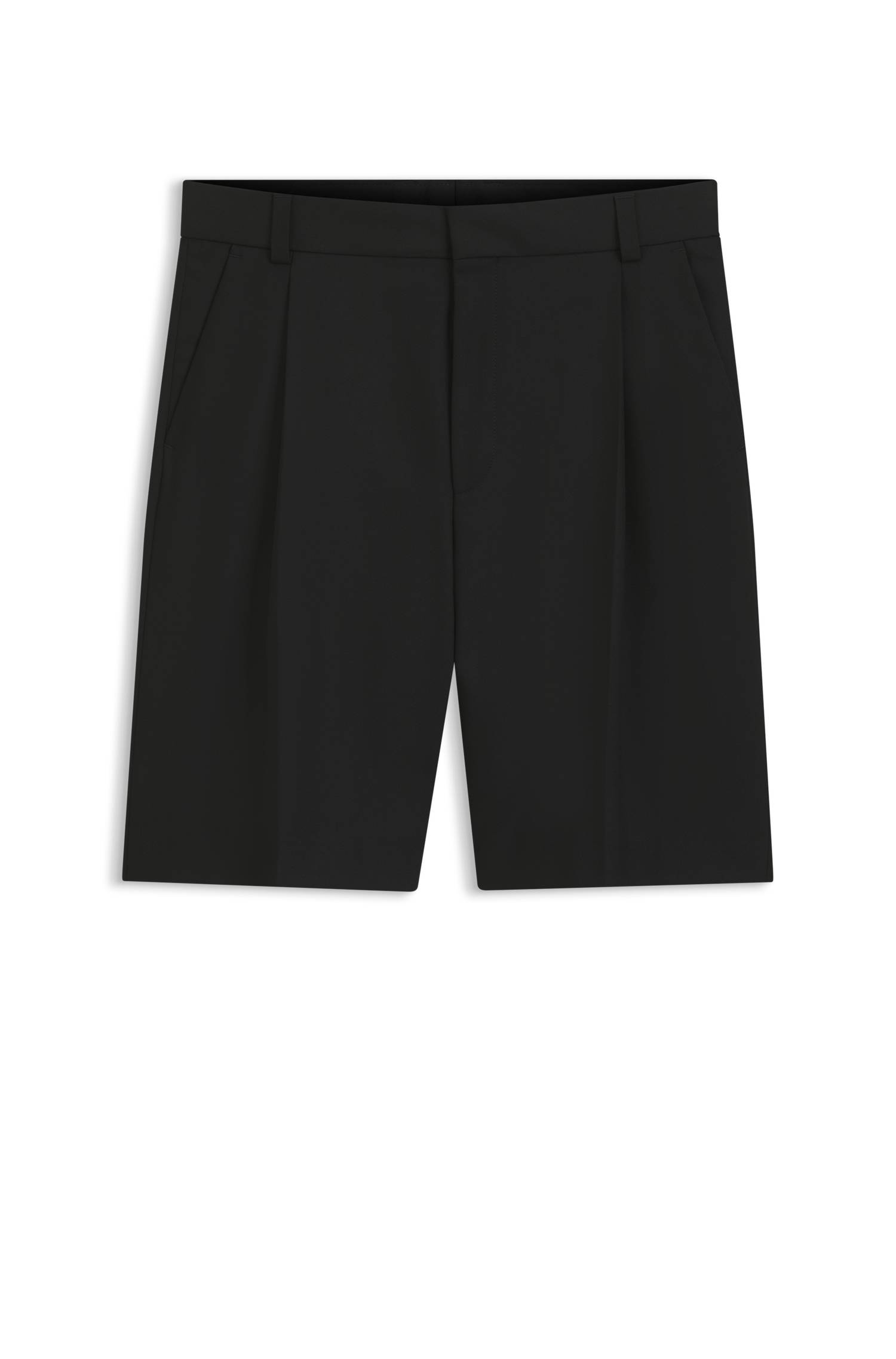 Hugo Relaxed-fit shorts in stretch twill with front pleats herr – bild 4