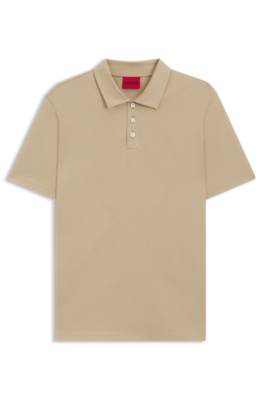 Hugo Slim-fit polo in mercerized cotton pikéer herr – bild 4
