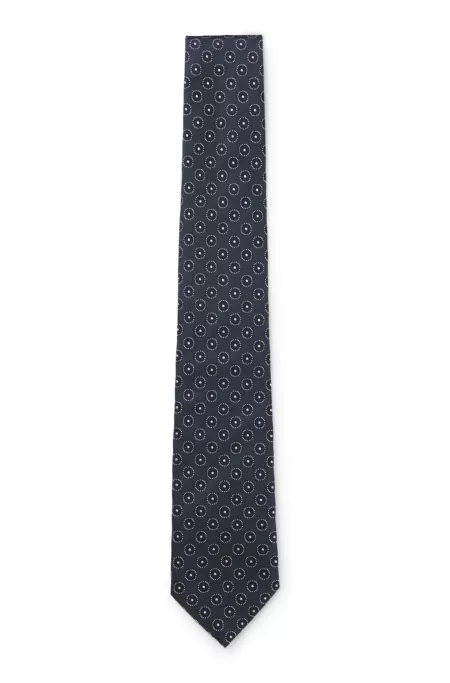 Corbata de seda con estampado en jacquard