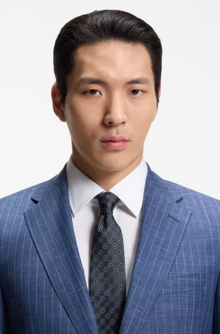 Corbata de seda con estampado en jacquard