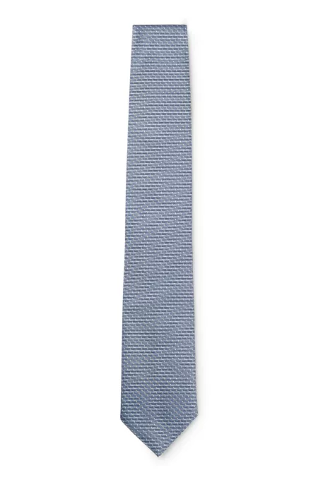 Silk tie with jacquard pattern