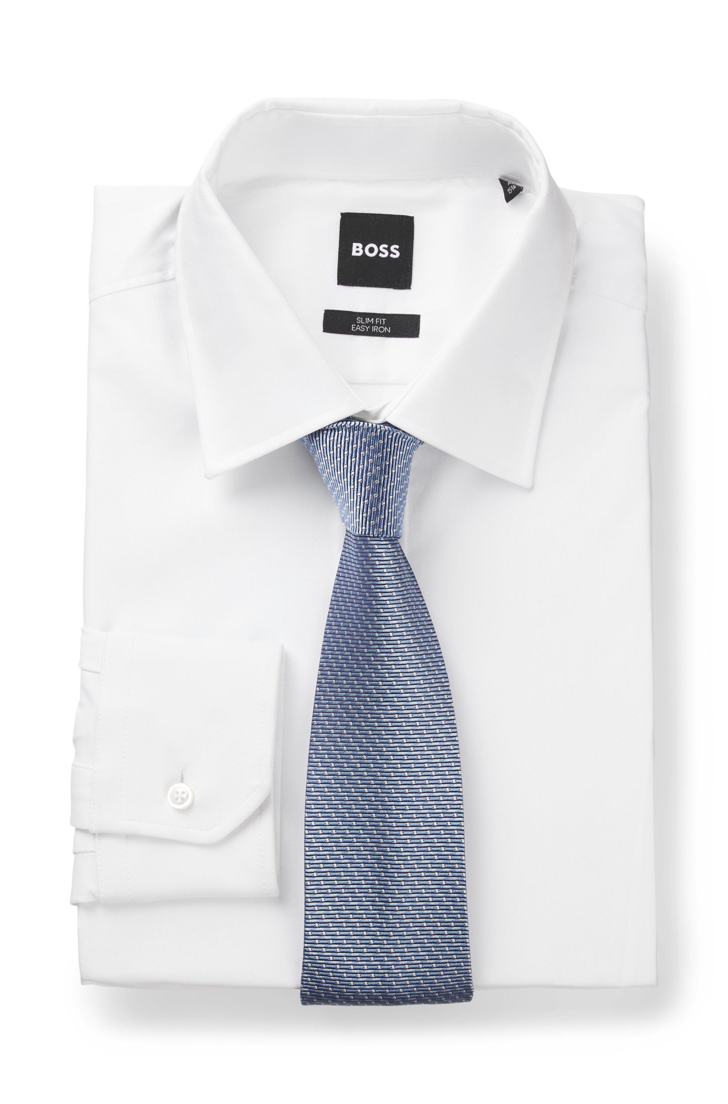 Boss ONE Silk tie with jacquard pattern slipsar herr – bild 2