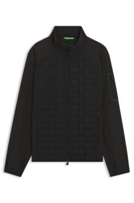 Water-repellent jacket with certified down filling, Black