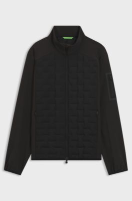 Water-repellent jacket with certified down filling, Black