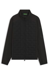 Water-repellent jacket with certified down filling, Black
